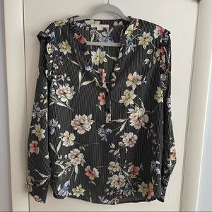 c&e Large Women’s Blouse Floral